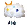 DIY Handmade Cotton Cloud Shape LED Night Light Lamp Home Bedroom Hanging Decor