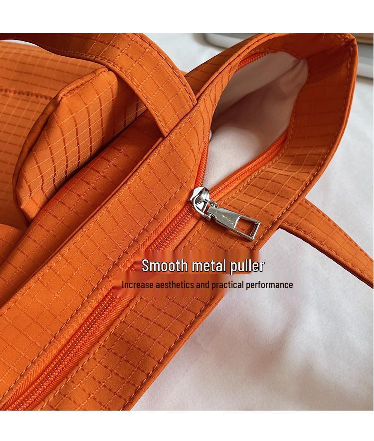 Large Capacity Miffy Tote Bag for Women - Versatile Plaid Commuter, Handbag, Shoulder Bag.