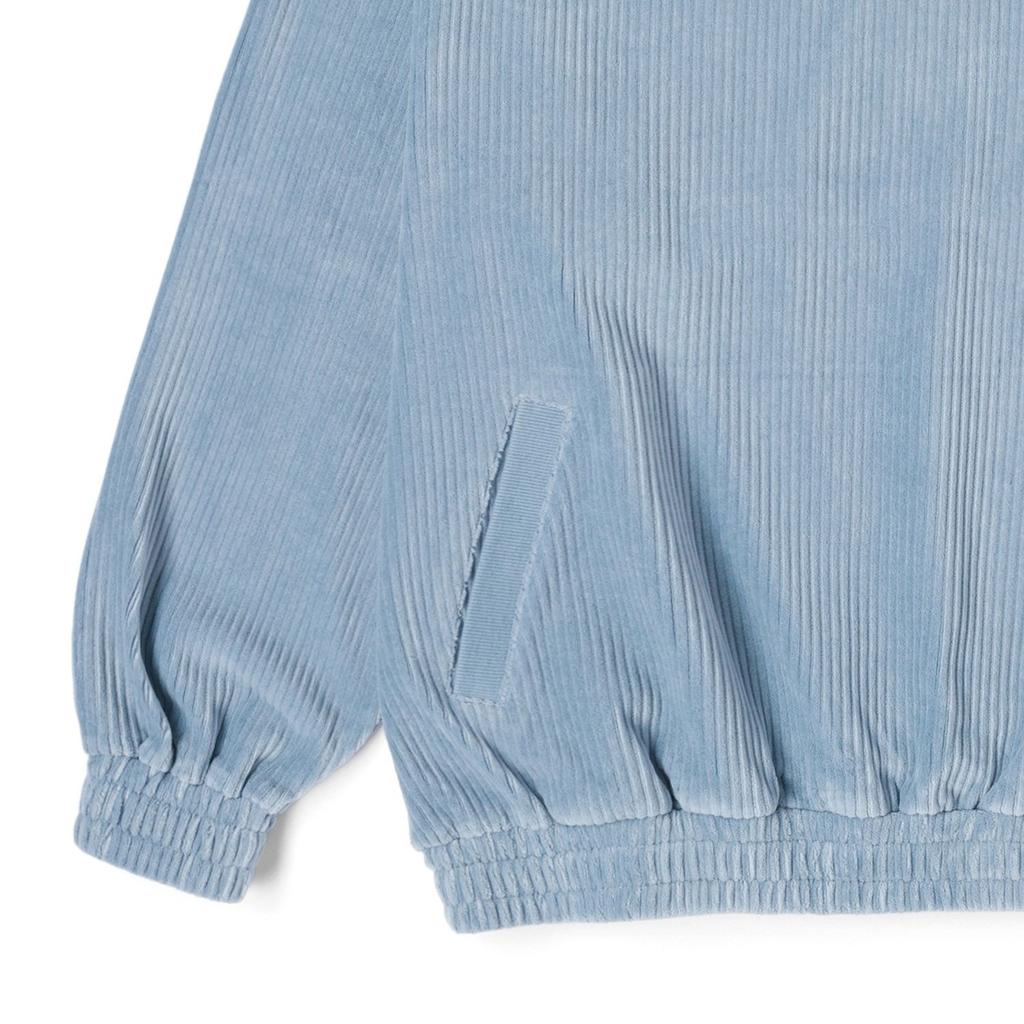 Vans Solid Color Crew Neck Pullover Long Sleeve Sweatshirt Women Sweatshirt Gray Blue VN000GR0DSB