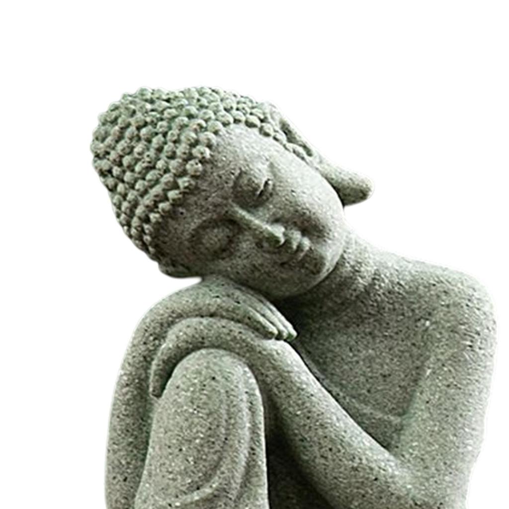 Buddha Statue Figur, Dekorationsornament Yoga Figuren zum Meditieren Indoor Yoga