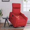 Recliner with Rising Aid Red Faux Leather