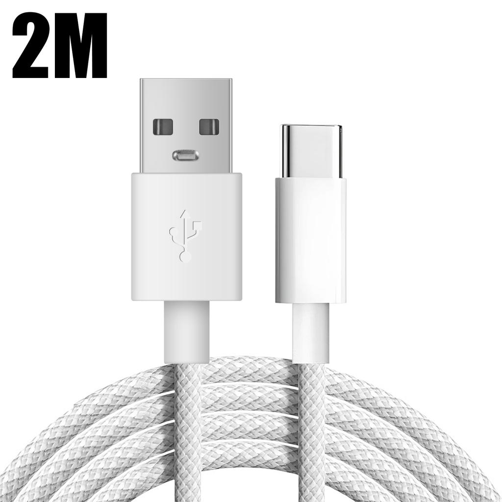 USB C To Type C Data Cables PD Quick Charging Charger Cord Sturdy Nylon Braided Dual Type-C Wire for iPhone 15 Pro Max 16 Pro