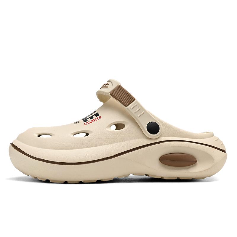 

38-45 Мужские Большие Модные Мягкие Тапочки Baotou Для Дома Пляжная Обувь Сандалии Для Отдыха На Природе Пещерная Обувь 44/45 бежевый