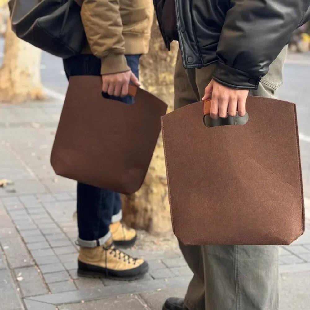 High Quality Solid Color Felt Bag Eco-Friendly Large Capacity Handbag Portable Reusable Shopping Bag Exhibition Gift