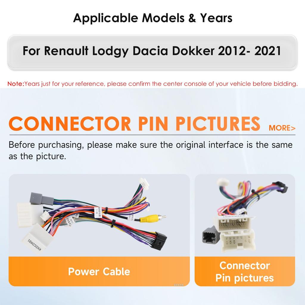 OSSURET Head Unit Navigation GPS Android for Renault Dokker/Lodgy Dacia 2012-2021 Snapdragon AI Car Radio Multimedia Player Android Auto Carplay