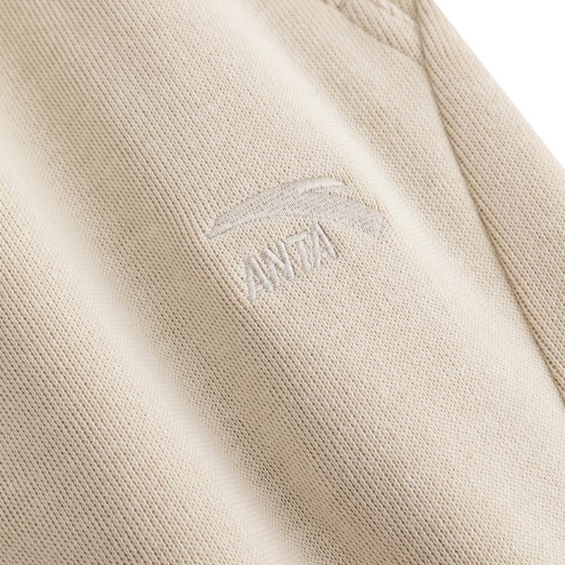 Anta Lifestyle Series Womens Long Pants 2025 Winter Knitted Sports Pants Women Bottoms Cloud-Gray 962548305-2