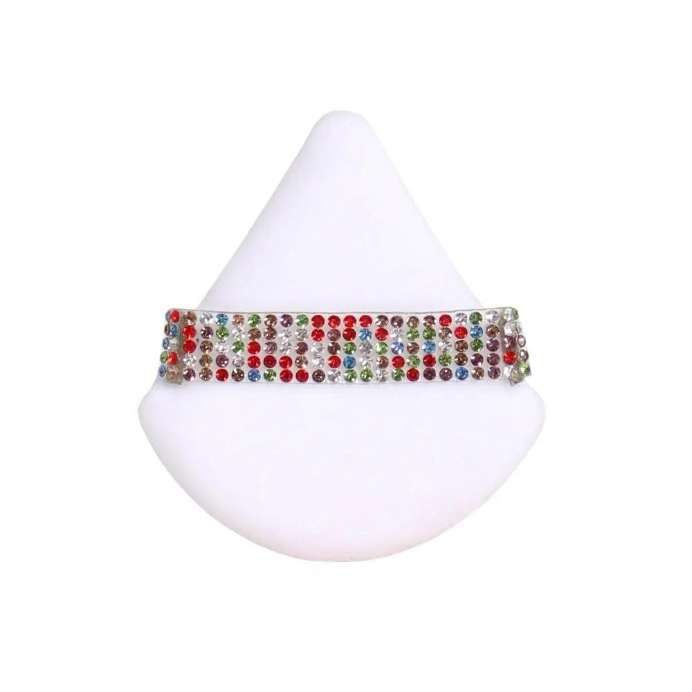 Diamond Triangle Powder Puff Sponge Velvet Diamond Powder Puff Soft Smooth Facial Beauty Face Makeup Tool Makeup Sponge