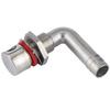 Universal Boat Fuel Gas Tank Vent Stainless Steel Hardware with Gasket Flush Mount for 5 8in HoseCurved