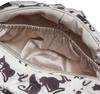 African cat pattern round pouch PWGB202553 OWHT [Gelato Pique]