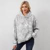 2025 Autumn/Winter Women's Casual Printed Drop Shoulder Hoodie with Pocket