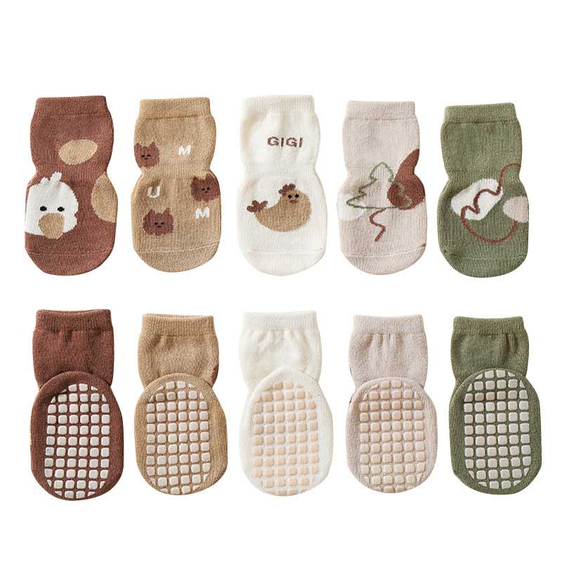 Baby Anti Slip Socks Cute Cartoon Cotton Baby Girl Socks For Newborn Baby Accessories Children Socks