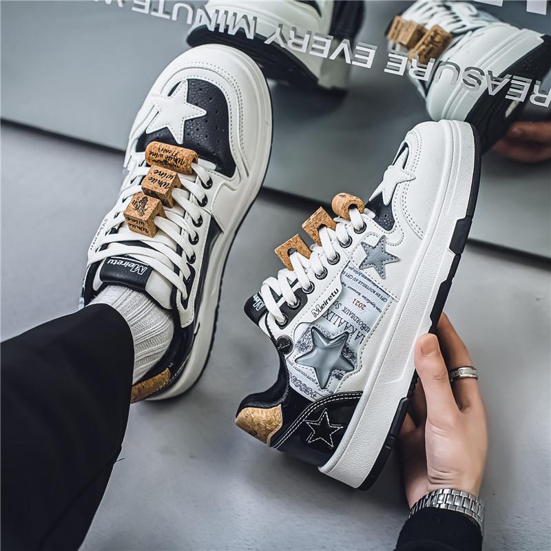 New Luxury Men's Sneakers Star Fashion Versatile Casual Board Shoes Comfortable Soft Bottom Breathable Sports Running Shoes