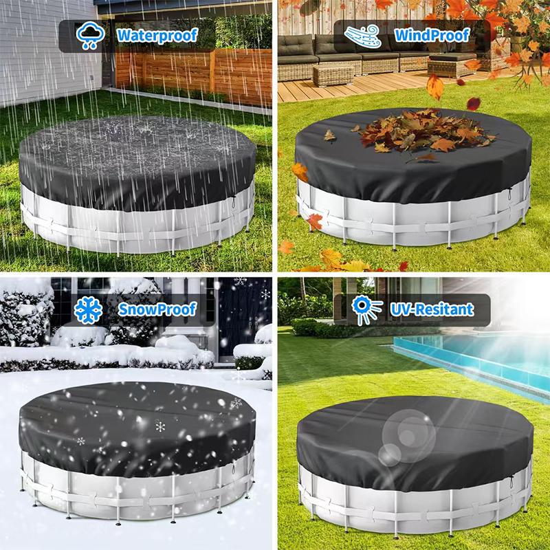 1PC Heavy-Duty BBQ Grill Cover with Dustproof Design Weatherproof Dustproof Cover for Grill 8FT/10FT