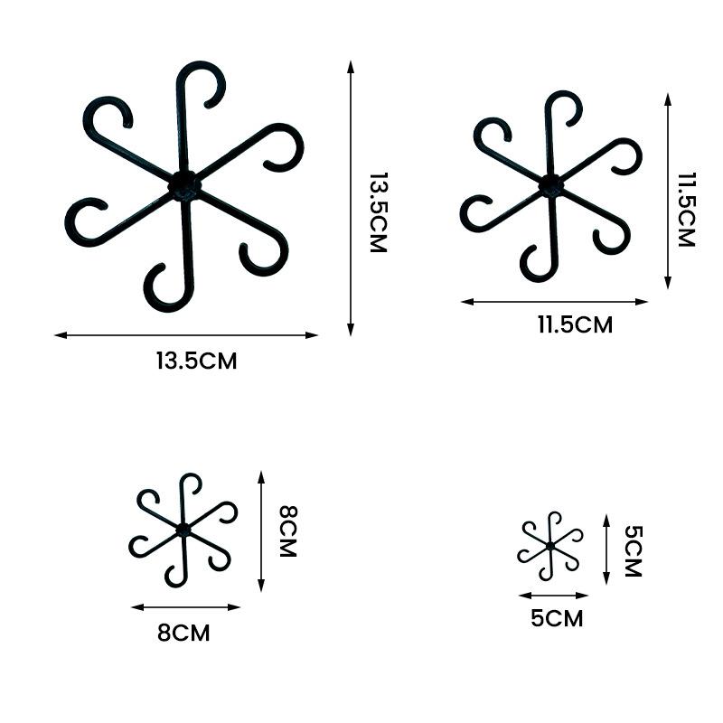 4Pcs Plants Stem Support Black/Red/Green Plastic Trellis Easy Installation Vine Plants Trellis for Indoor and Outdoor Plants