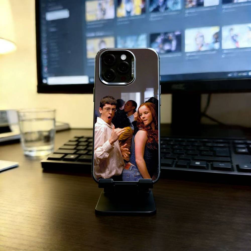 Mclovin Movie Superbad Phone Case For iPhone 17,16,15,14,13,12,11 Plus,Pro Max,XS,Colored Silver Plated Inside Cover