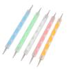 25pcs Nail Art Dotting Pens Acrylic Screw Rod Round Head Nail Art Double Ended Dotting Pen
