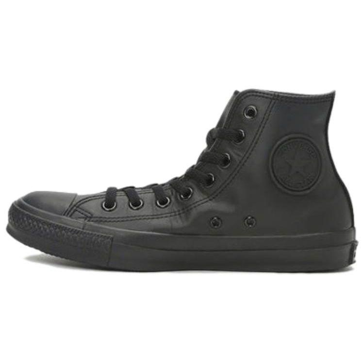 Converse All Star Leather Comfortable Shock Absorbing Durable High Top Skate Shoes Unisex Sneakers Black 32044997
