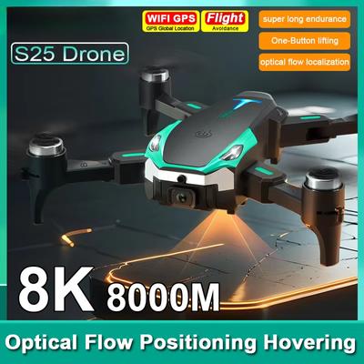 Neue S25 Drohne Professionelle 4K HD Doppelkamera Weitwinkel Optischer Fluss Bürstenloser Motor WIFI FPV Fernbedienung Quadcopter Spielzeug Flugzeug Geschenk
