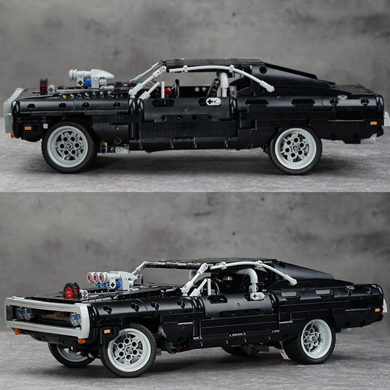 1168PCS Technical Dodge Charger Racing Car Model Building Blocks 42111 Bricks Toys In Movie Fast Furious Gift For Boys