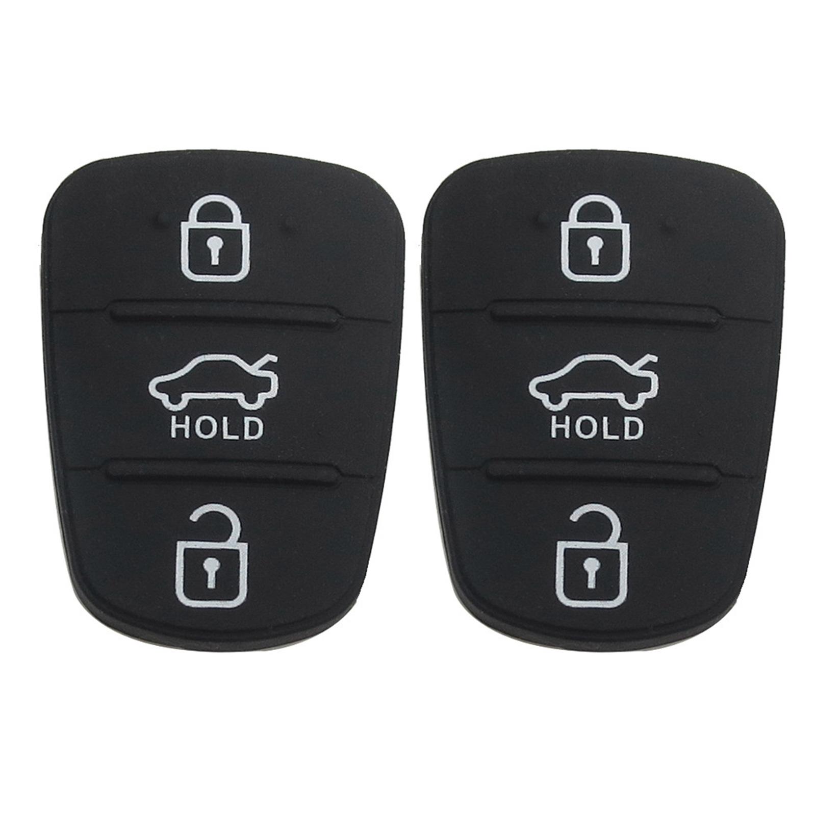 

2 шт., 3 кнопки, чехол для автомобильного ключа с дистанционным управлением, резиновые накладки на кнопки для Sportage Venga Rio, автоключевой доступ, брелок в виде ракушки B