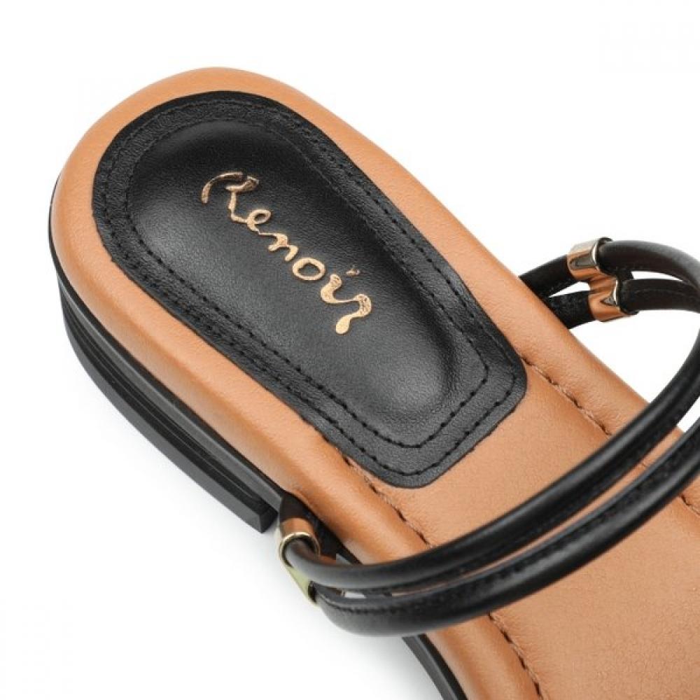 Kumkang Women Cable Knit Strap Flat Sandals Rensac5533k5