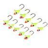 10Pcs Fishing Lure Vivid Color Exquisite Design High Carbon Steel Fishing Tool Accessories