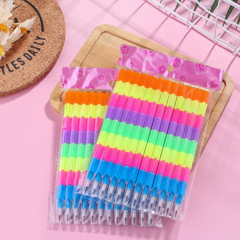 

Gift Creative Rainbow Multifunctional Building Block Changing and Deformable 8 Section Pencil Student Prize Stationery Wholesale