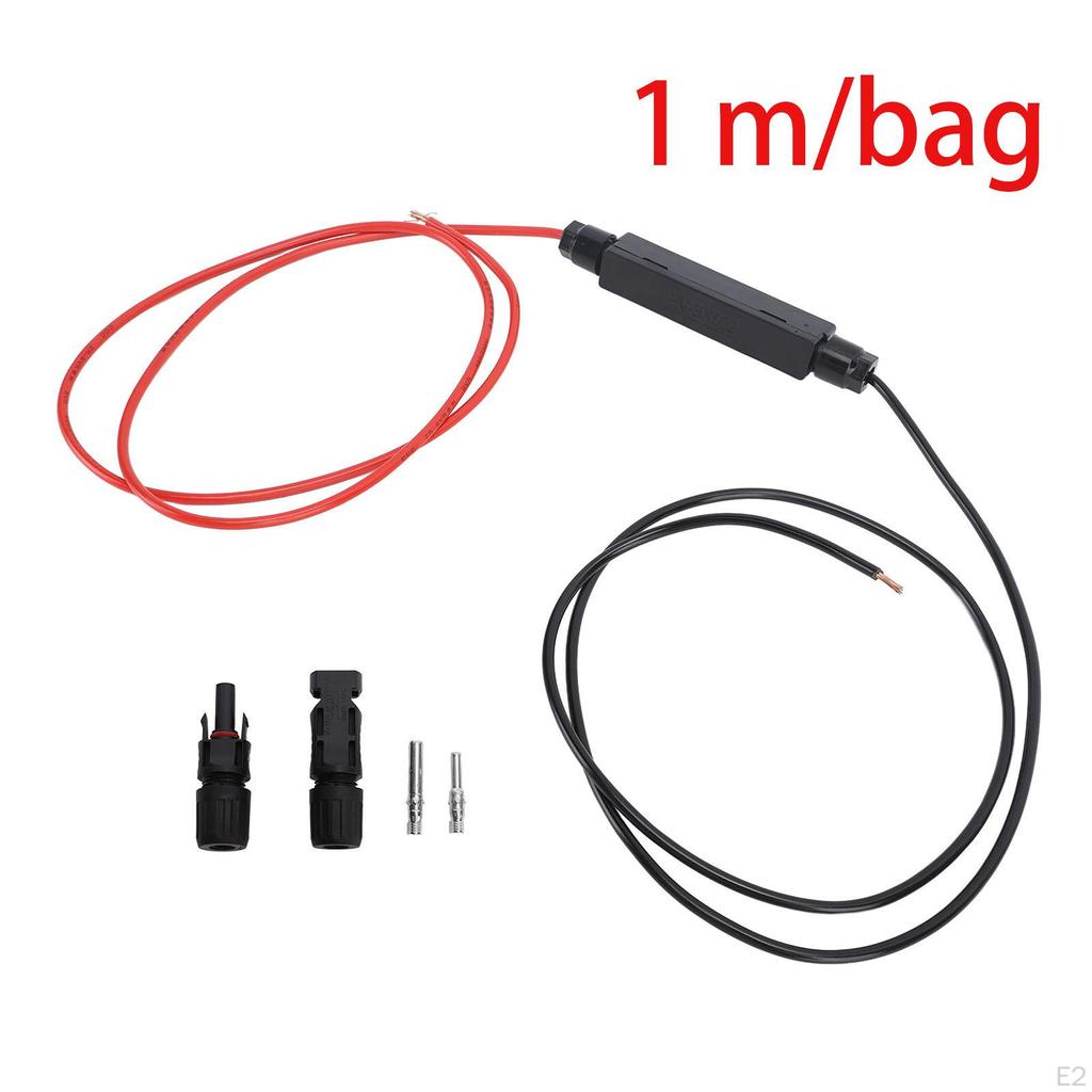 Photovoltaik Solarmodul Anschlusskabel Rote und Schwarze Drähte, Paralleladapter Zuverlässige Teile