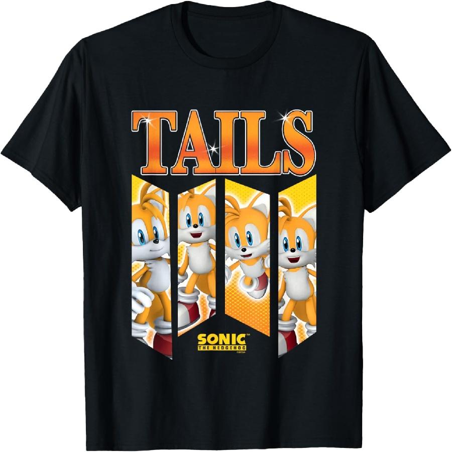 

Sonic The Hedgehog Tails Speed & Shine Panels T-Shirt XXXXXL чорний