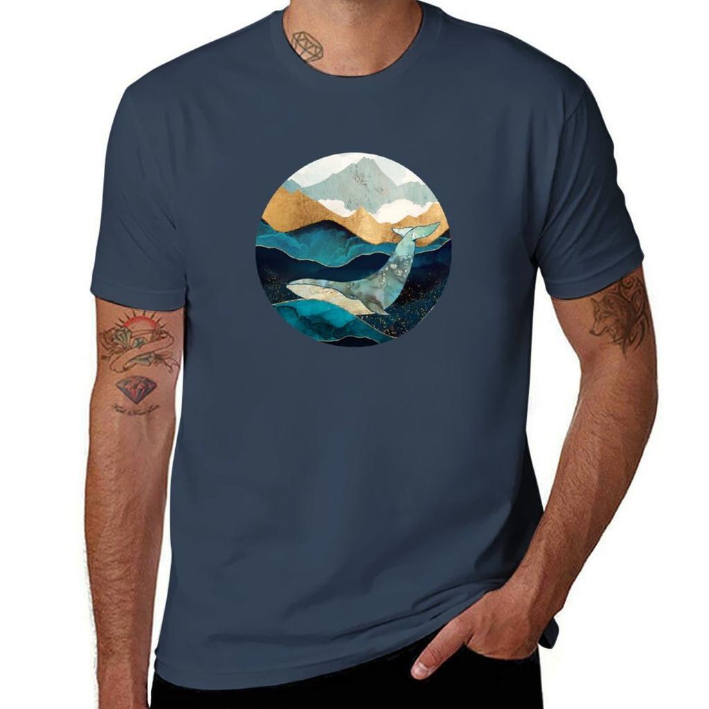 Blue Whale Tshirt Casual Everyday Wear Tshirt