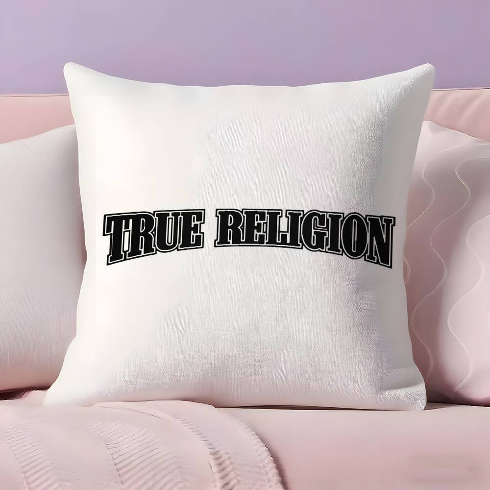 T-True R-Religion Pillow Case  Ultra Soft Skin Friendly Fabric Cloud Like Comfort & Concealed Zipper