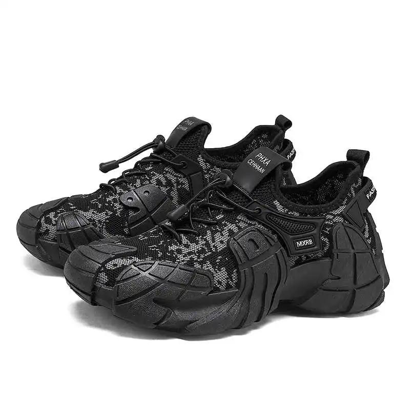 Rubber Sole Lace Up Flat Sports Shoes Plus Size Men Branded Sneakers Husband Clearance Dropshiping Krasovka High Brand Cute