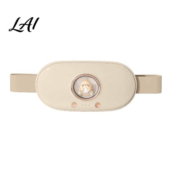 Electric Heating Pad for Cramps Heated Waist Belt Menstrual Pain Relief 3 Temperature Portable Heat Therapy Travel with Vibration Massage,