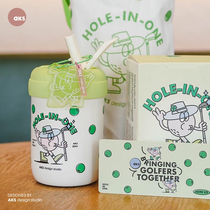 AKS Cartoon 316 Stainless Steel Insulated Straw Bottle