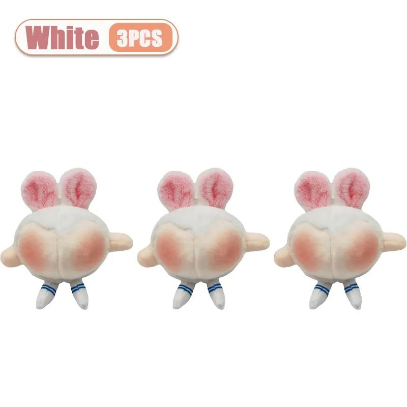 1-20PCS Creative Rabbit Easter Plush Hanging Pendant Ugly Cute Butt Bunny Doll Toy Ornament Playful Novelty Gift