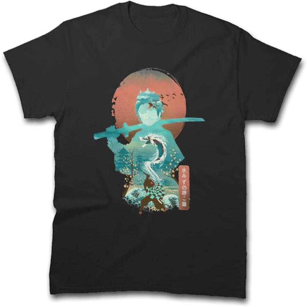 Demon Anime Slayer Adventure Tanjiro Kamado Awesome T-Shirt, Multicolor, Small-5X-Large