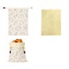 Cotton Beeswax Bread Bags Lock Closure Removable Inner Bag Sourdough Bread Bag Bread Pattern 43x33 Bread Storage Bag for Baking