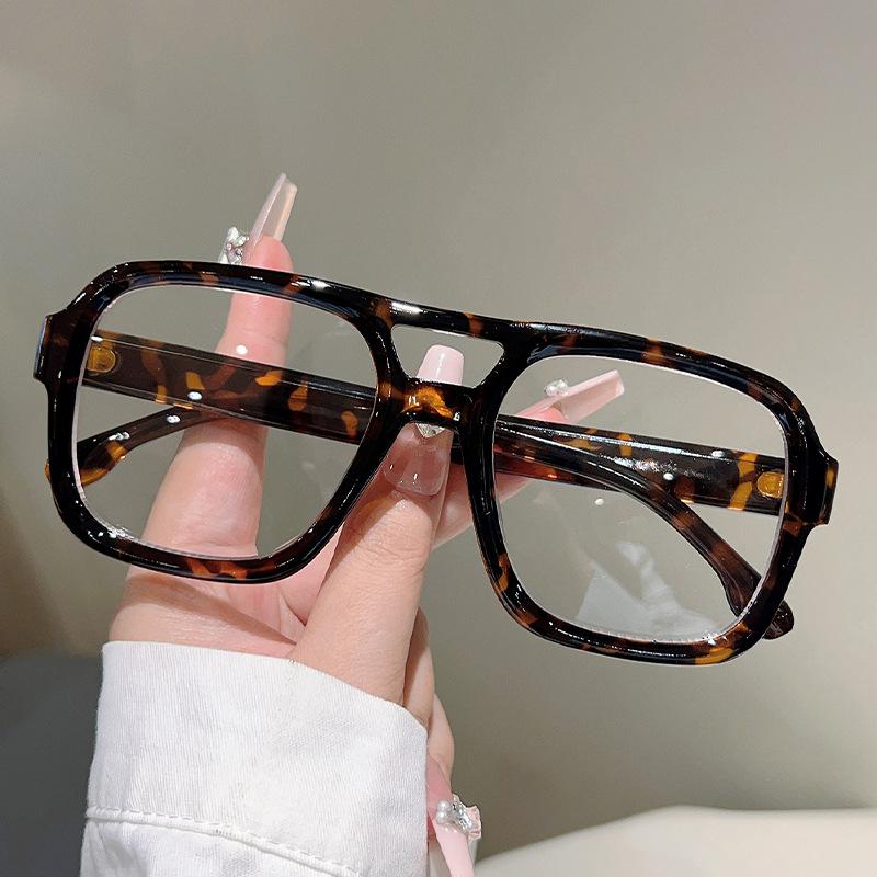 Vintage Anti Blue Light Optical Glasses Women Brand Designer Myopia Customize Prescription Reading Eye Glasses Flat Top Frame