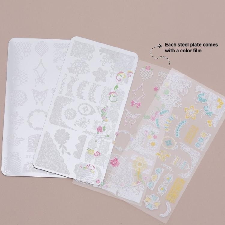 Nails Stencil Stamp Flowers Nails Stamping Templates French Nails Stamping Plates Nails Art Stencils for Nails Salon