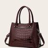 Autumn Patent Leather Glossy Women's Handbag Large Capacity Shoulder Bag Middle-aged Mom Bag