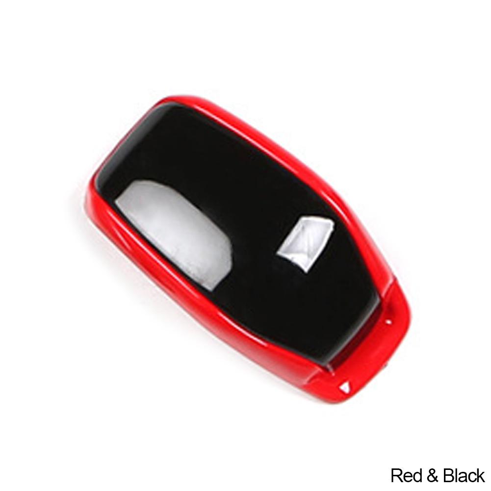 

Салон автомобиля, головка переключения передач, декоративная крышка, отделка из АБС-пластика, автомобильные аксессуары, украшение из углеродного волокна для Toyota RAV4 красный черный