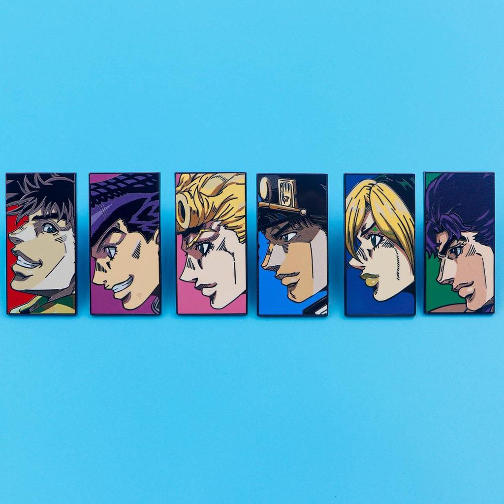 JOJO's Bizarre Adventure Metal Brooch Badge Ornament - English Cartoon Accessory
