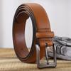 Retro Belt for Men Casual Business Simple Belt for Men Middle-aged and Young Men Fashionable Versatile Pin Buckle Belt