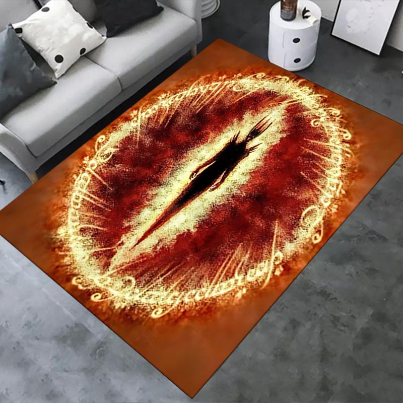 Eyes of Sauron,Dark Entity Polyester Office Carpet Chair Mats, Home Decor Dormitory Floor Protector with Anti-Skid Backing, Large Area Cover