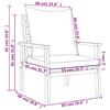 VidaXL Salon de Jardin avec Coussins 3 pcs, Canapés de Terrasse, Ensemble de Meubles de Patio, Mobilier d'Extérieur, Bois 3211808