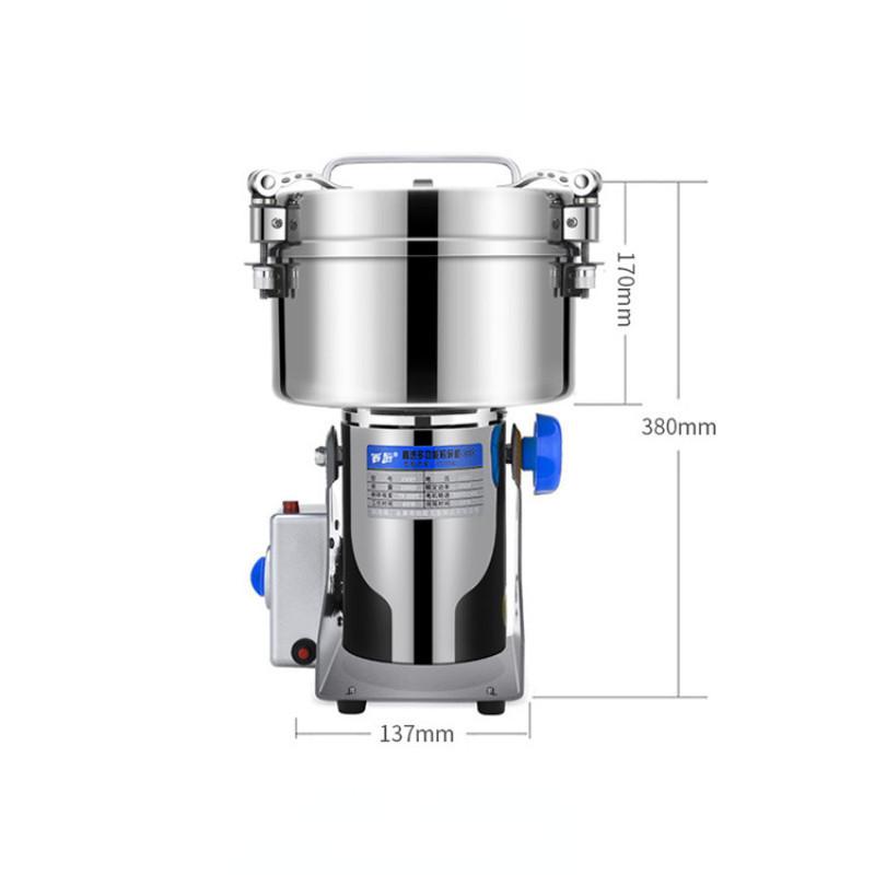 550W Large Capacity Crusher Multifunctional Stainless Steel Powder Mixer Electric Grinding Machine for Traditional Chinese Medicine Grains