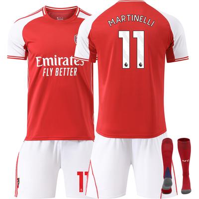 25-26 Domácí fotbalový dres Arsenalu pro děti a dospělé MARTINELLI #11