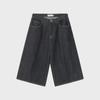 Unisex American Retro Denim Short-Sleeved Shirt and Cropped Shorts Summer Suit