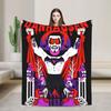 Danhausen Very Nice Very Evil Blankets Flannel Spring Autumn Multi-function Lightweight Throw Blanket for Home Car Rug Piece