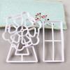 3Pcs Ferris Wheel Frosting Biscuit Mold Kitchen Baking 3D Cartoon Biscuit Cutting Embossing Mold DIY Sugar Cake Shaping Tool